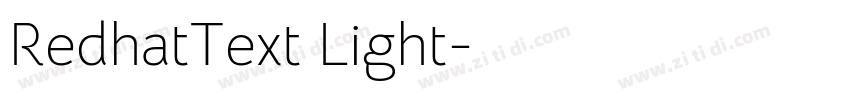 RedhatText Light字体转换